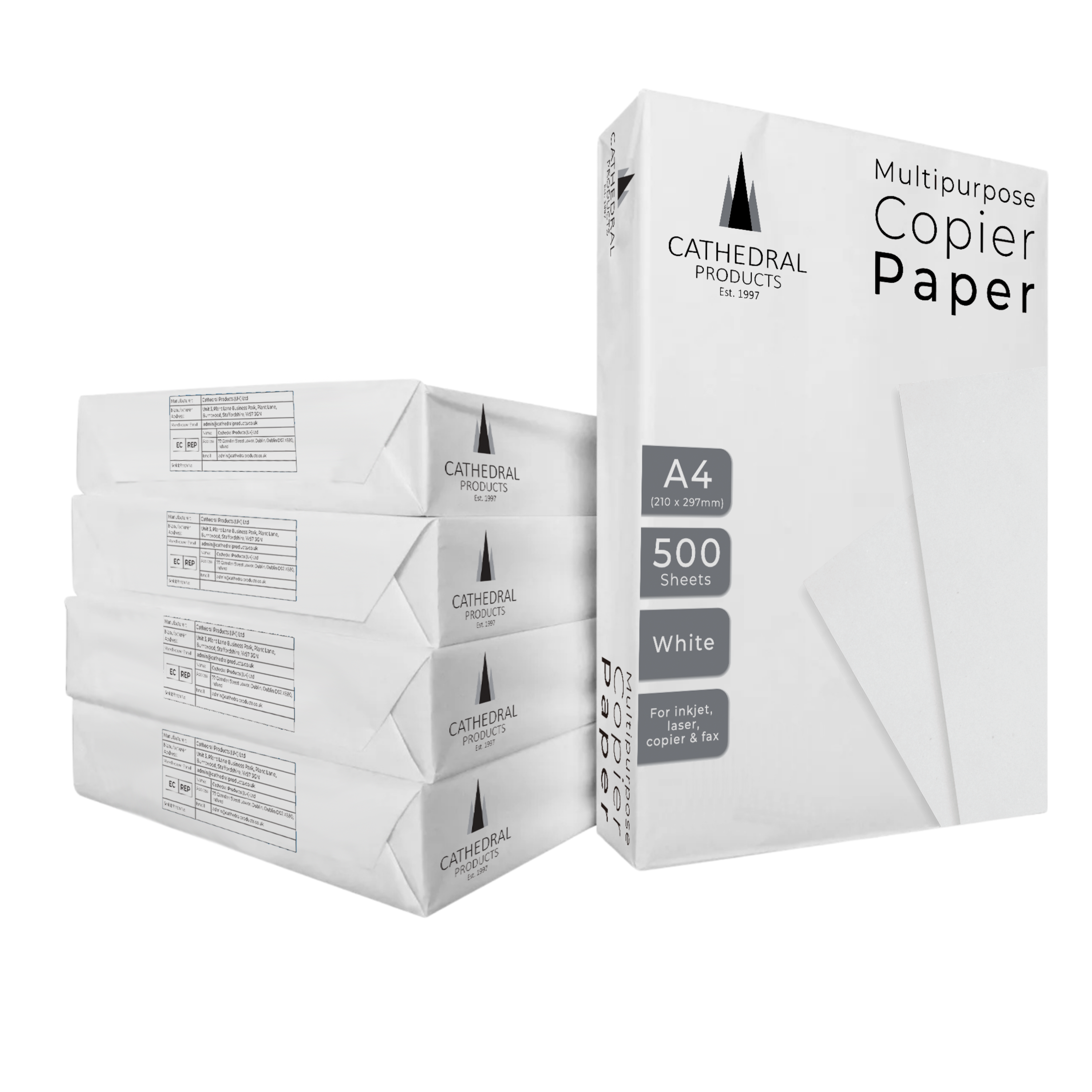 Cathedral Products A4 Copier Paper 70gsm – 5 Reams