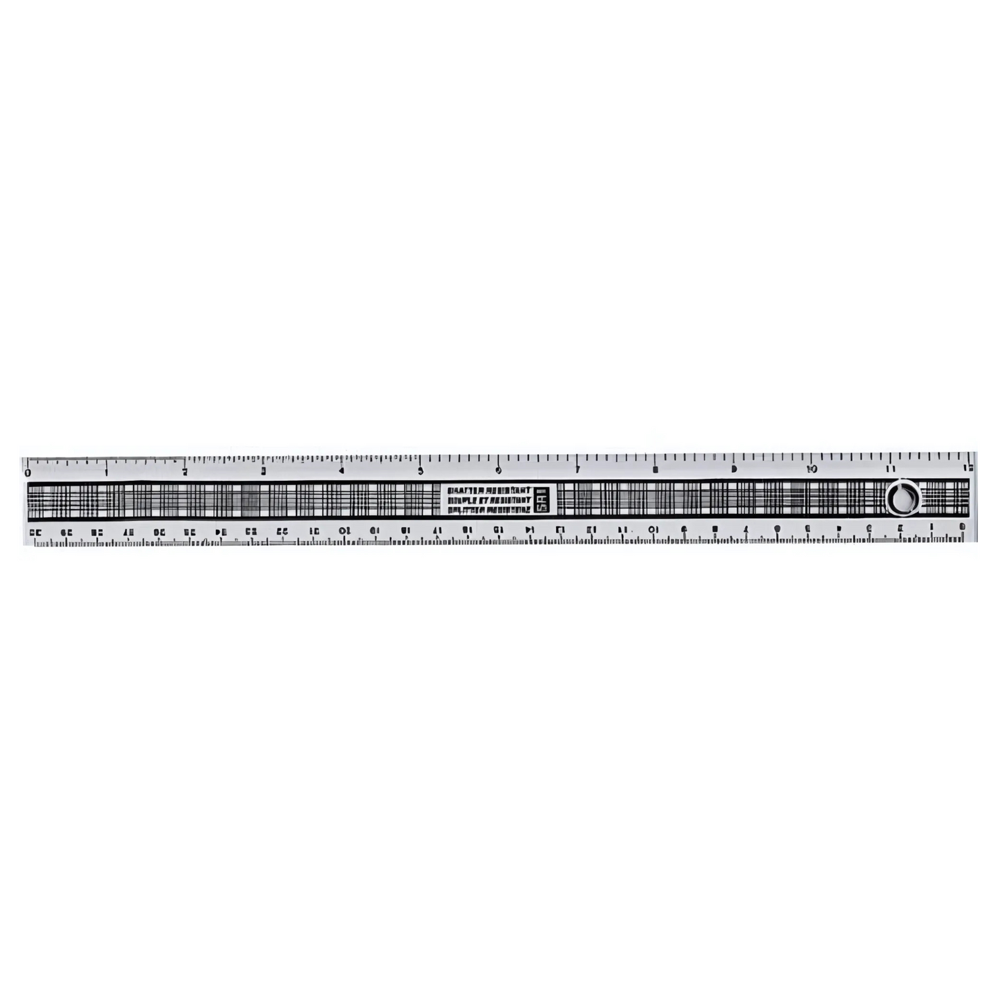 Clear Shatter-Resistant Ruler – 12" / 30cm – Dual Measurement