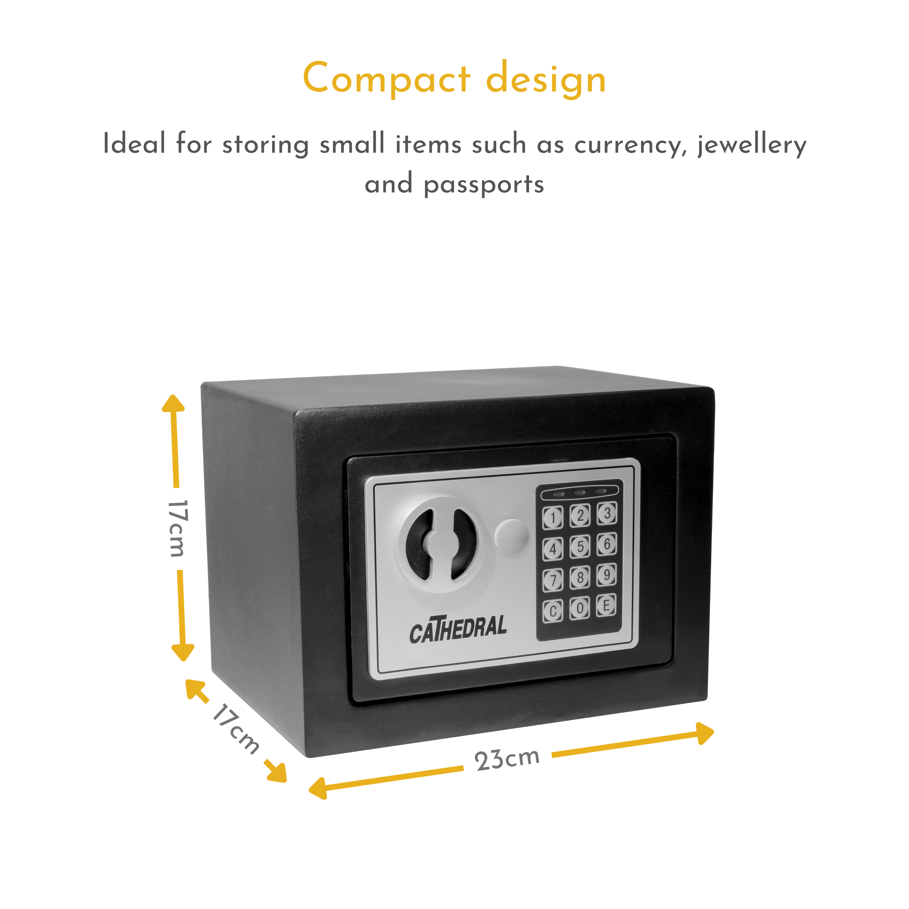 EA15 5 Litre Electronic Digital Safe with Manual Override