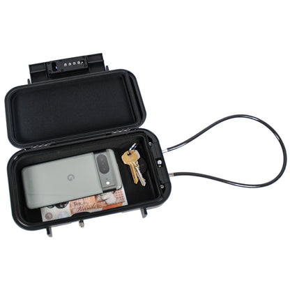 ABS Waterproof Security Box with Combination Lock and Security Cable