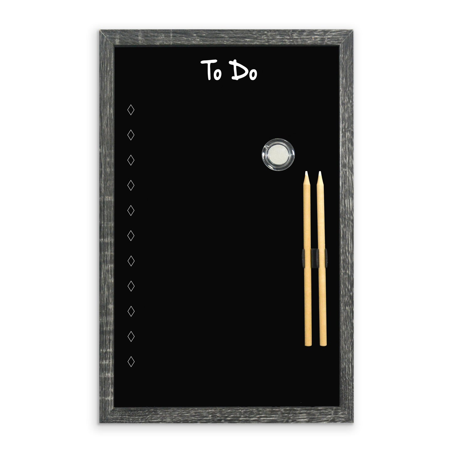 Charcoal Frame Magnetic "To Do" Chalk Board - 28 x 43 cm