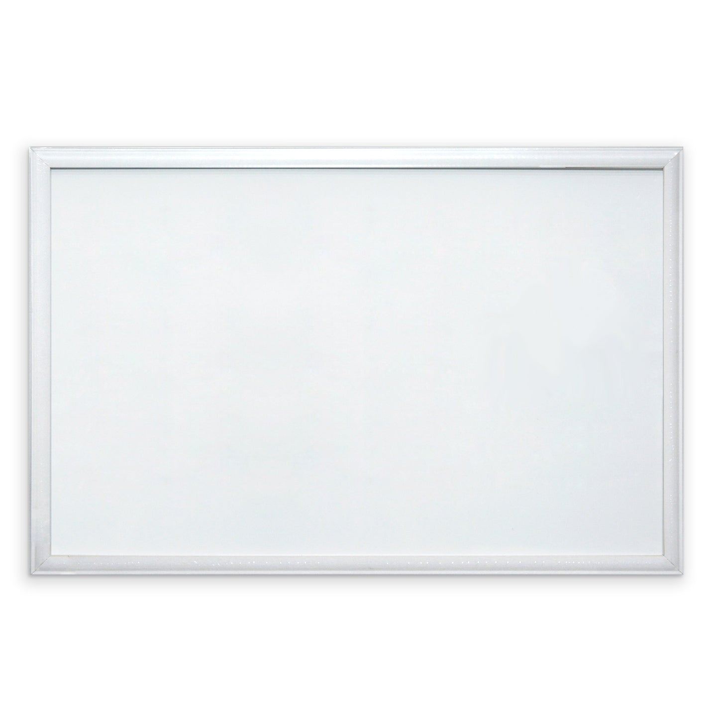 Contemporary White MDF Frame Magnetic Dry Erase Board - 51 x 76 cm