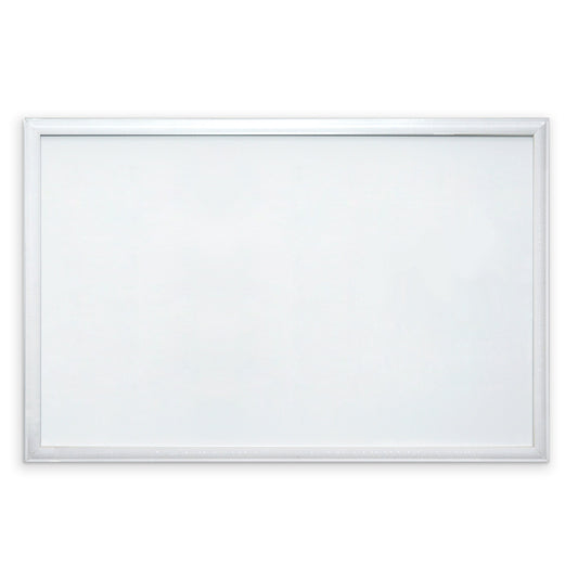 Contemporary White MDF Frame Magnetic Dry Erase Board - 51 x 76 cm