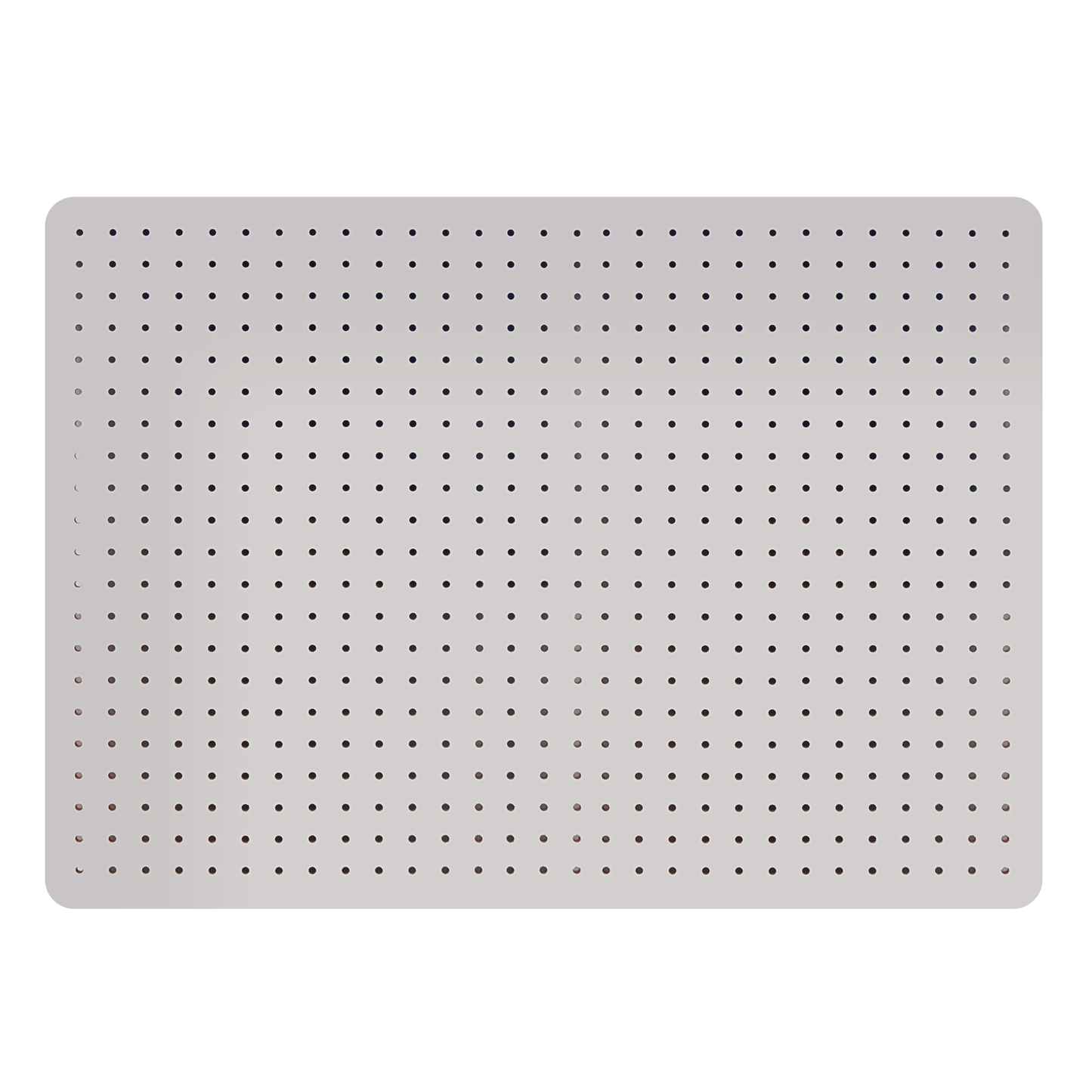 Peg Board with 12 Hooks - White - 76x56cm