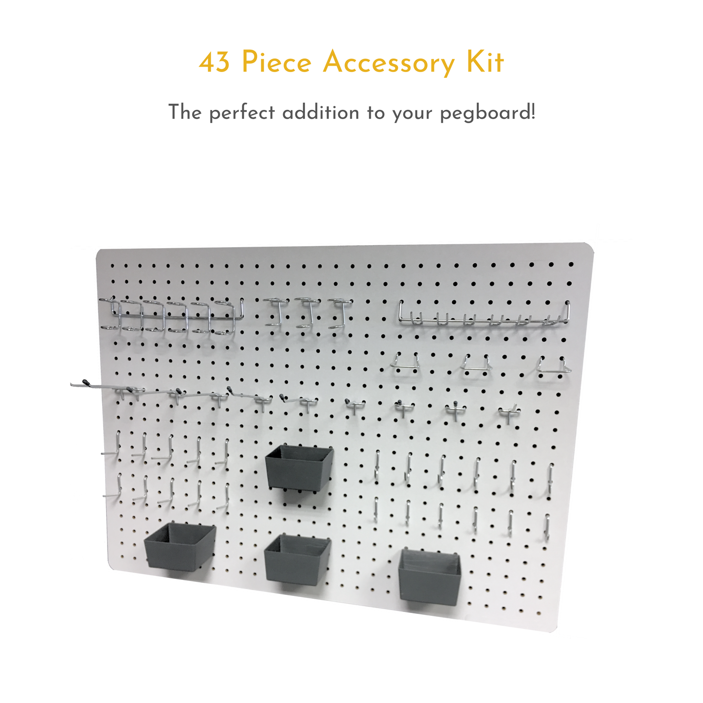 43 Piece Pegboard Accessory Pack