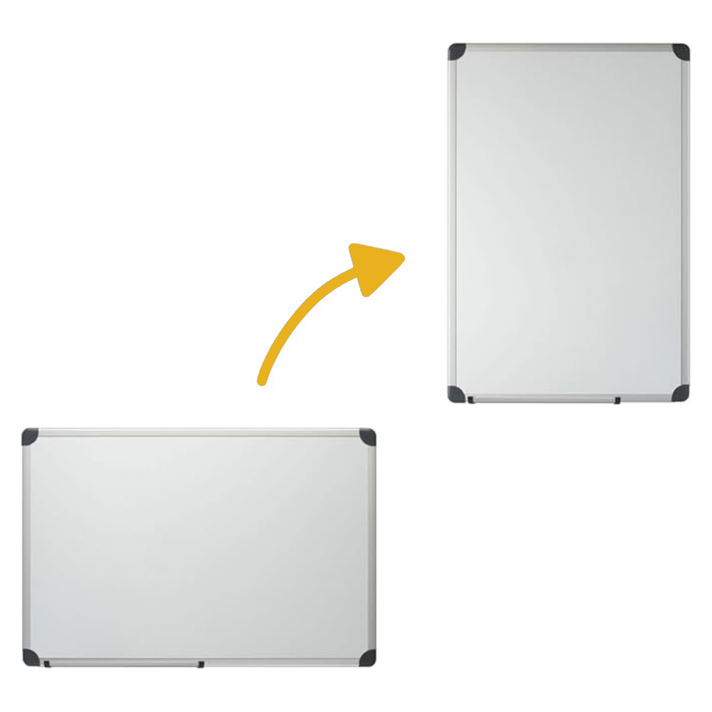 45 x 60cm Magnetic Dry Erase Whiteboard with Aluminium Frame