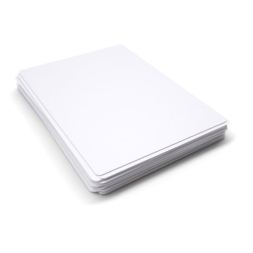 A4 Plain Reusable Drywipe Whiteboards - Pack of 30