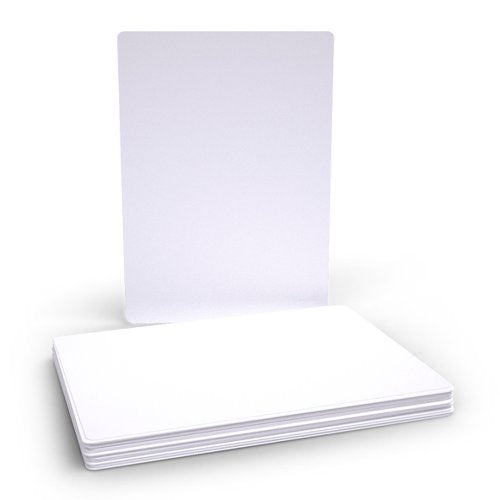 A4 Plain Reusable Drywipe Whiteboards - Pack of 30