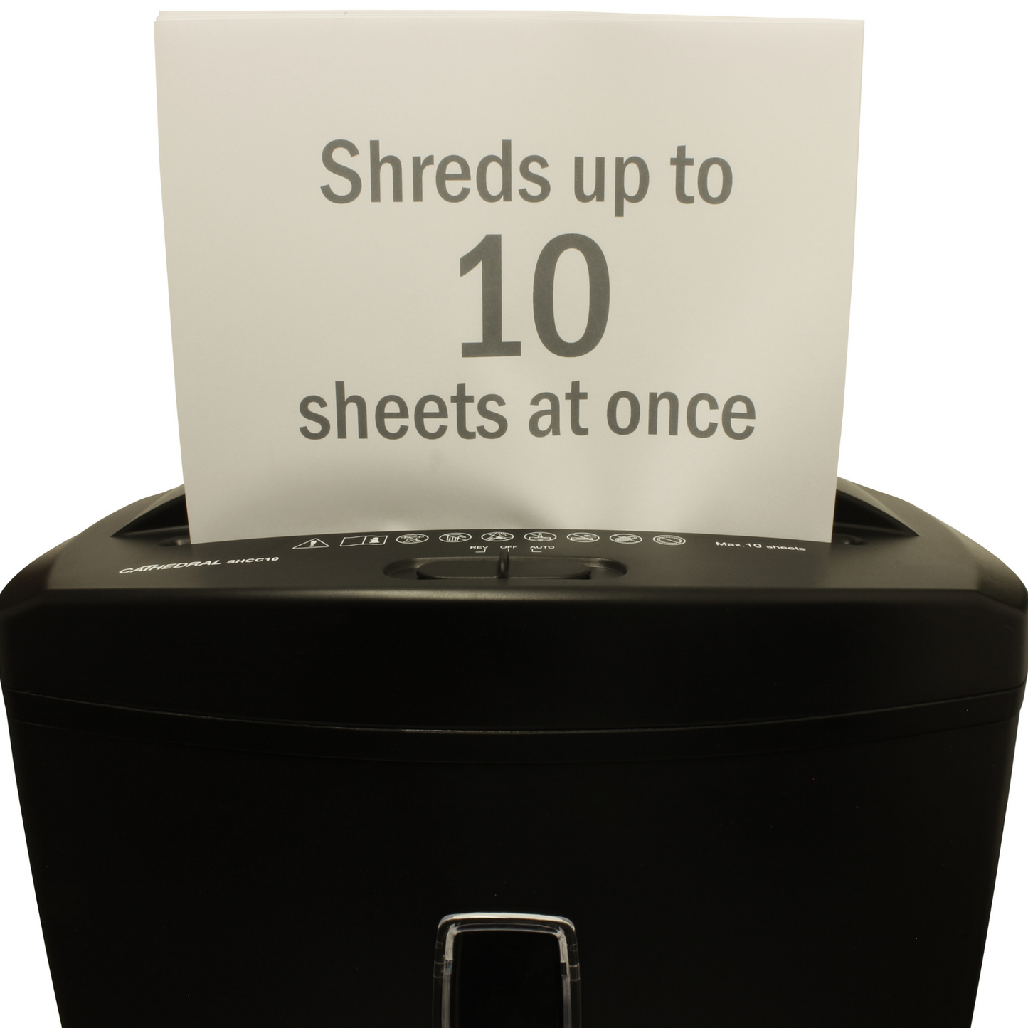 10 Sheet Cross Cut Shredder with 21 Litre Bin